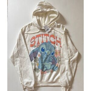 Disney Stitch Hoodie Juniors Size Large NWT